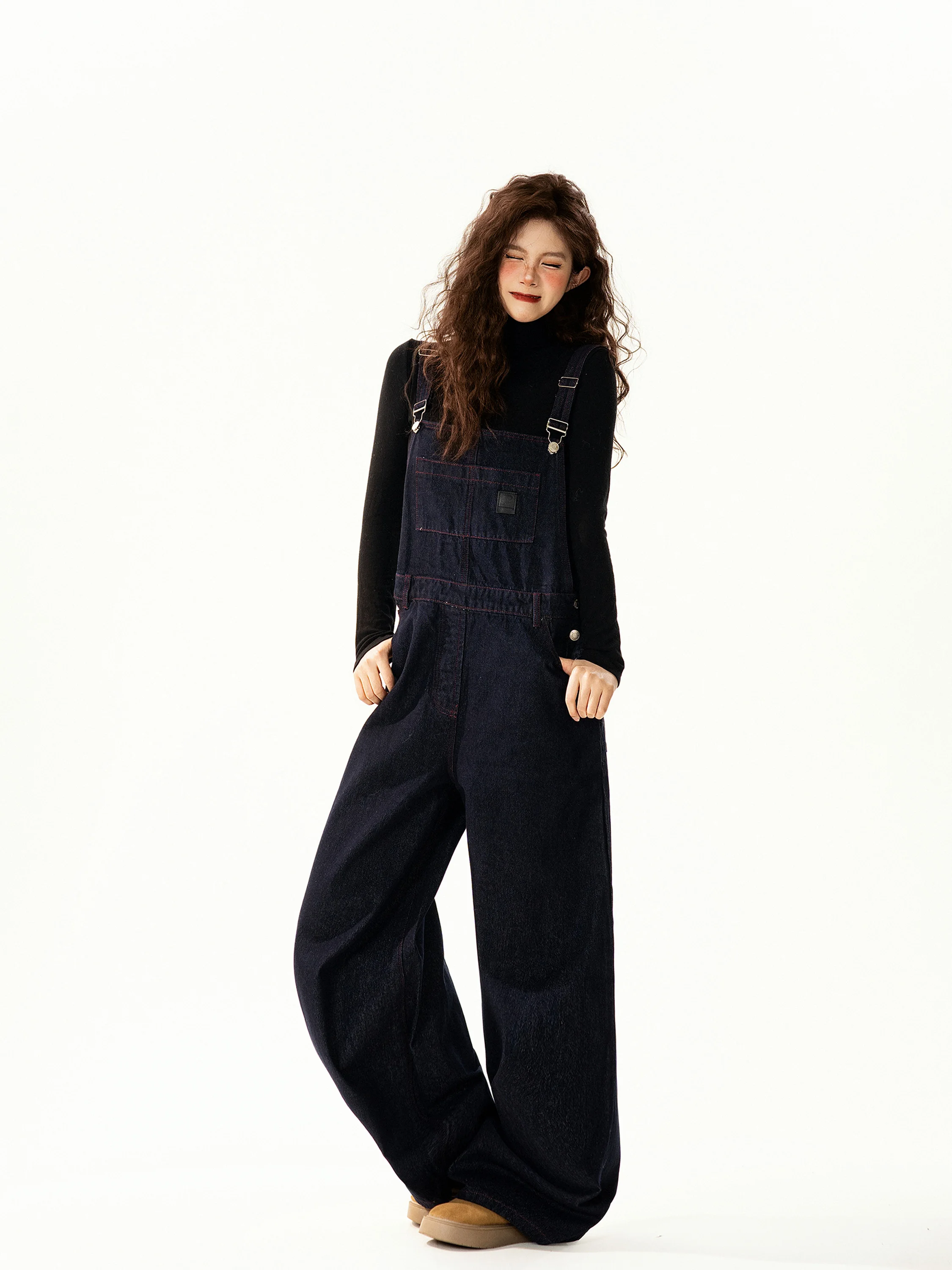 Retro American Denim Overalls Women's Slimming Casual Versatile Wide Leg Long Pants Trendy Street Style Four Seasons Universal
Retro American Denim Overalls Women's Slimming Casual Versatile Wide Leg Long Pants Trendy Street Style Four Seasons Universal