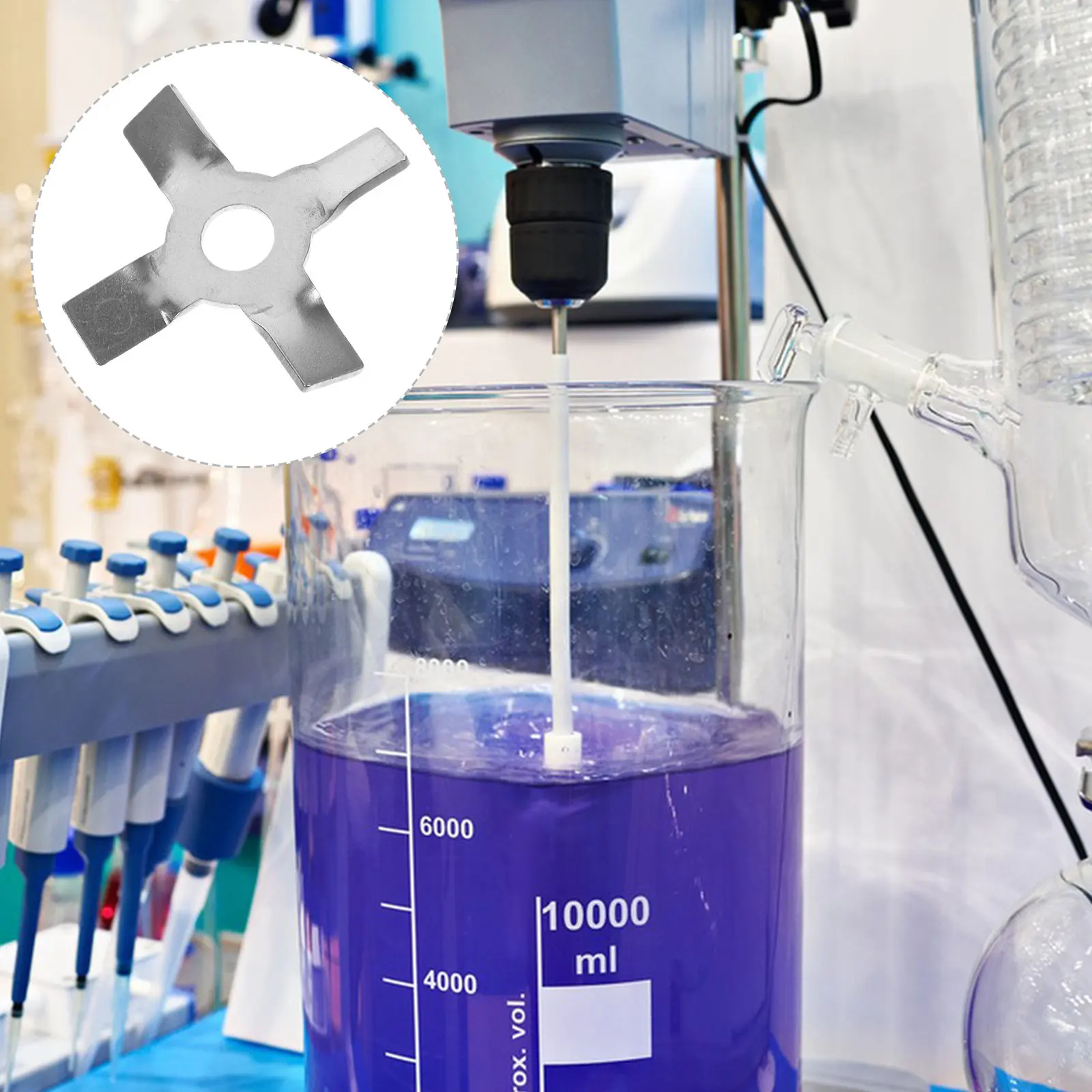 Лабораторный миксер с перекрестными лопастями из нержавеющей стали для равномерного перемешивания, лабораторное оборудование, инструмент для смешивания
Лабораторный миксер с перекрестными лопастями из нержавеющей стали для равномерного перемешивания, лабораторное оборудование, инструмент для смешивания