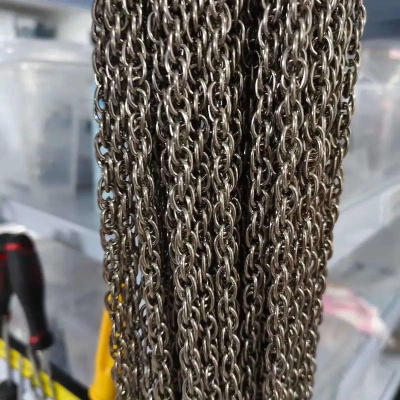 Wholesale 1/2/3/5/10 Meters Pure Titanium 7.5mm Twisted Chain NO Allergic Solid Titanium Link Chains for DIY Necklaces Bracelets
Wholesale 1/2/3/5/10 Meters Pure Titanium 7.5mm Twisted Chain NO Allergic Solid Titanium Link Chains for DIY Necklaces Bracelets