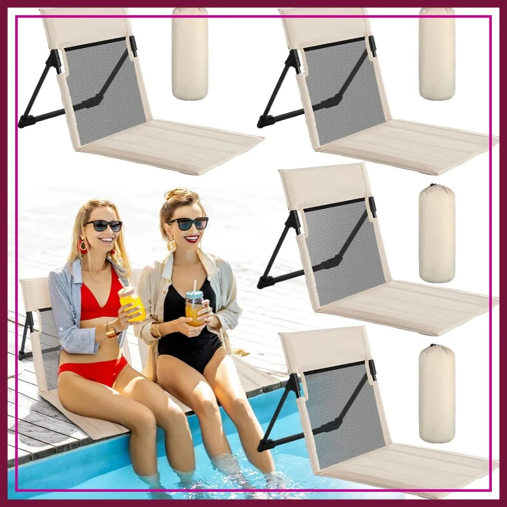 Foldable Poolside Chairs Set of 4 with Carry Bag for Adults Travel Camping Picnic Lawn
Foldable Poolside Chairs Set of 4 with Carry Bag for Adults Travel Camping Picnic Lawn