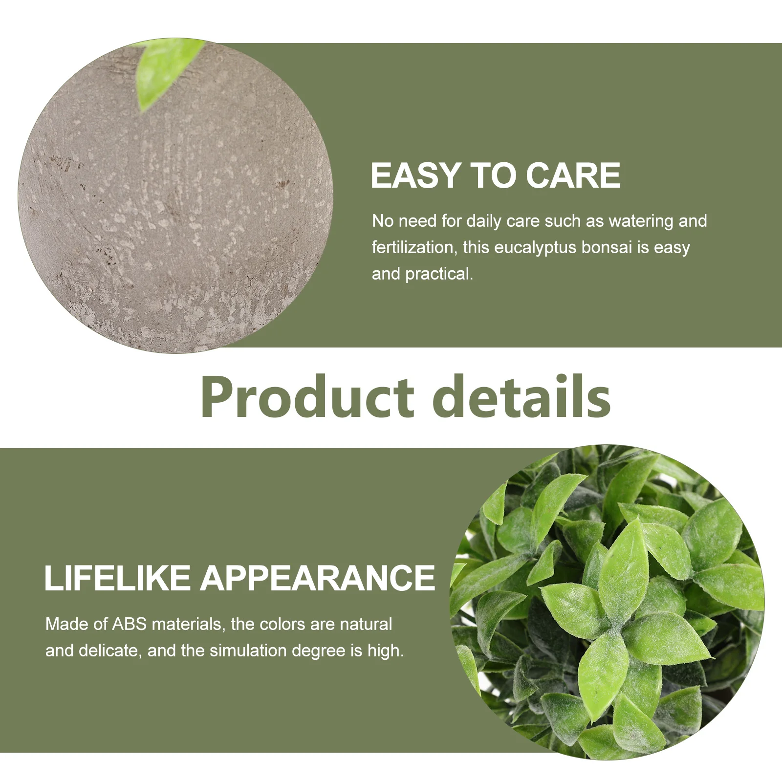 3 Pcs Artificial Eucalyptus Bonsai Plants Greenery Desktop Decor Indoor Fake ABS Home Office Space Saving Plant Ornaments Fake
3 Pcs Artificial Eucalyptus Bonsai Plants Greenery Desktop Decor Indoor Fake ABS Home Office Space Saving Plant Ornaments Fake