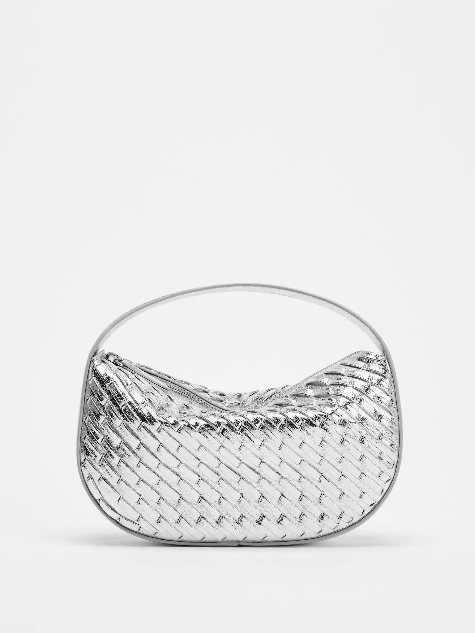 Fashionable Silver Braid Effect Handheld Shoulder Crossbody Bag 2025 Autumn New Arrival High Quality PU Leather Saddle Bag
Fashionable Silver Braid Effect Handheld Shoulder Crossbody Bag 2025 Autumn New Arrival High Quality PU Leather Saddle Bag