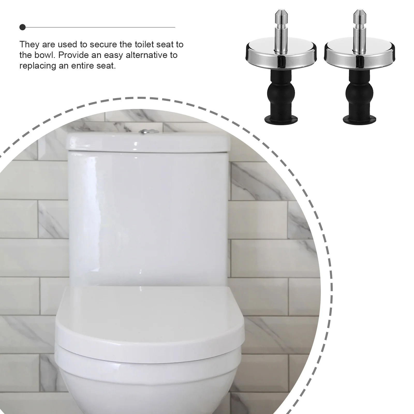2Pcs Toilet Seat Hinges Durable Materials Perfect Fit Most Standard Seats Easy Install Toilet Seat Hinge Quick Release Hinge
2Pcs Toilet Seat Hinges Durable Materials Perfect Fit Most Standard Seats Easy Install Toilet Seat Hinge Quick Release Hinge