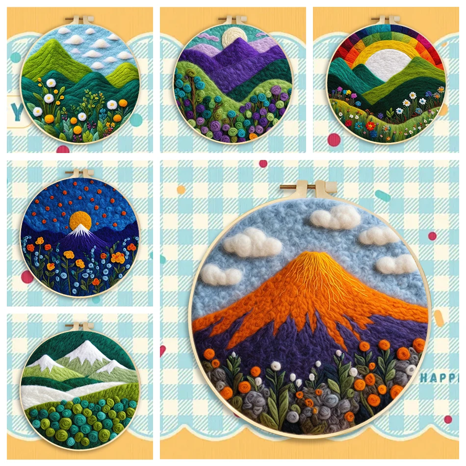 SDOYUNO Wool Felting Painting Kit Needles Tool With Felting Landscape Needle Felting Kit For Beginners Cross Stitch Sewing Kit
SDOYUNO Wool Felting Painting Kit Needles Tool With Felting Landscape Needle Felting Kit For Beginners Cross Stitch Sewing Kit