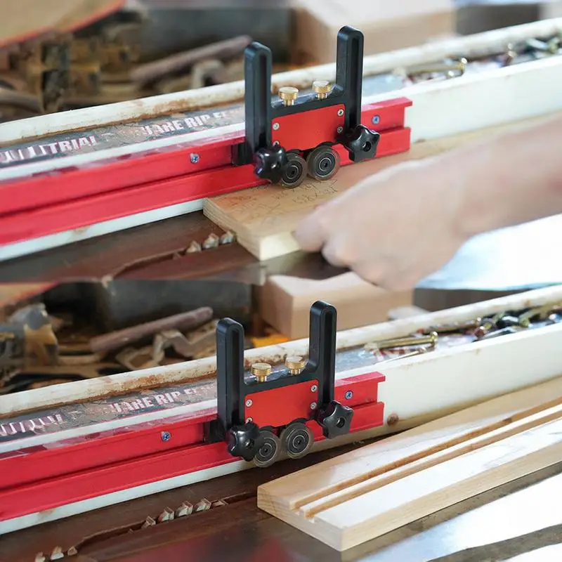 Table Saw Bearing Stock Roller Woodworking Double Wheel Sliding Feeding Guide Roller Feathers Board Auxiliary Tool
Table Saw Bearing Stock Roller Woodworking Double Wheel Sliding Feeding Guide Roller Feathers Board Auxiliary Tool