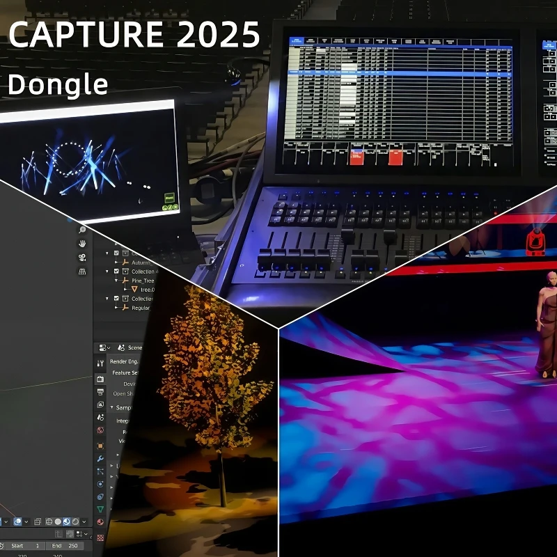 Capture 2025 DMX Lighting Control Dongle Symphony Edition Advanced 3D Visualization Software for Stage Design Live Events
Capture 2025 DMX Lighting Control Dongle Symphony Edition Advanced 3D Visualization Software for Stage Design Live Events
