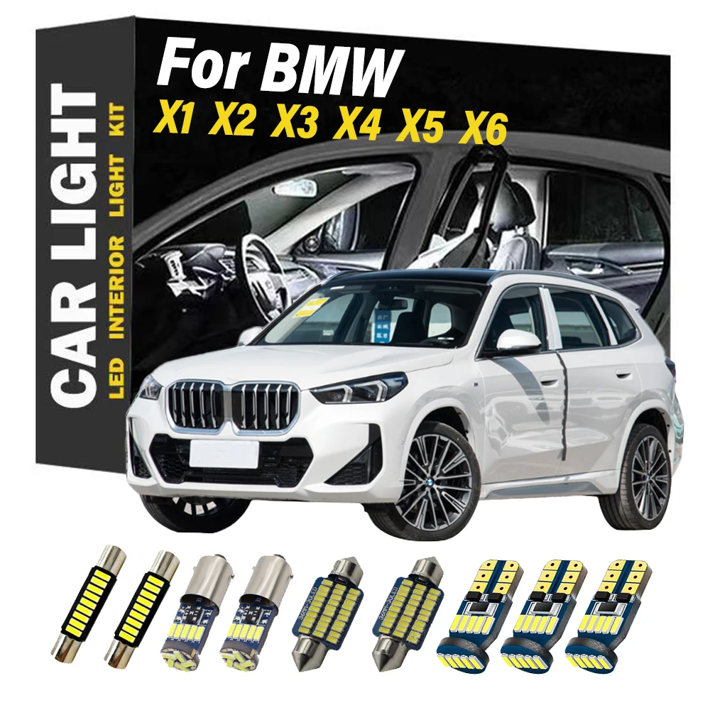 Interior Dome Map Trunk Light Bulb Kit For BMW X1 E84 F48 X2 F39 X3 E83 F25 X4 F26 X5 E53 E70 X6 E71 LED License Plate Lamp
Interior Dome Map Trunk Light Bulb Kit For BMW X1 E84 F48 X2 F39 X3 E83 F25 X4 F26 X5 E53 E70 X6 E71 LED License Plate Lamp