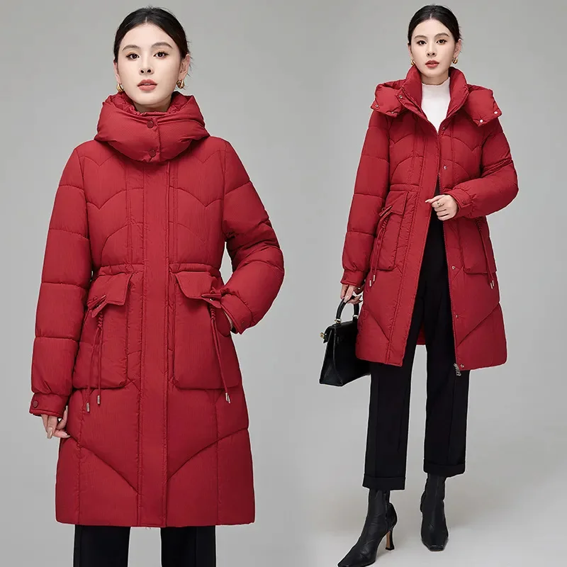 Black Winter Coat 2024 New Women's Thicken Korean Cotton Jacket Women Hooded Coat Female Warm Parker Casual Loose Long Overcoat
Black Winter Coat 2024 New Women's Thicken Korean Cotton Jacket Women Hooded Coat Female Warm Parker Casual Loose Long Overcoat