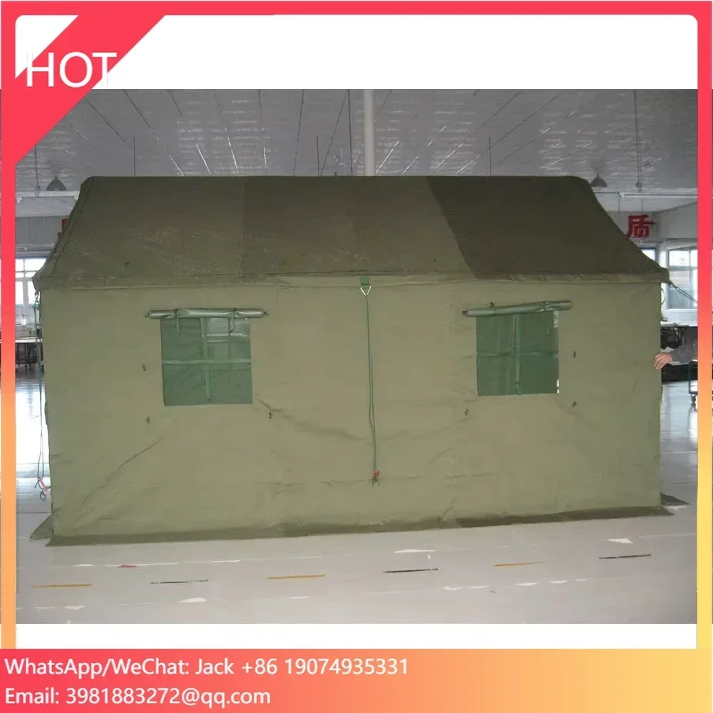 12 Square Meters Green Canvas Frame Tent for 5-6 Persons
12 Square Meters Green Canvas Frame Tent for 5-6 Persons
