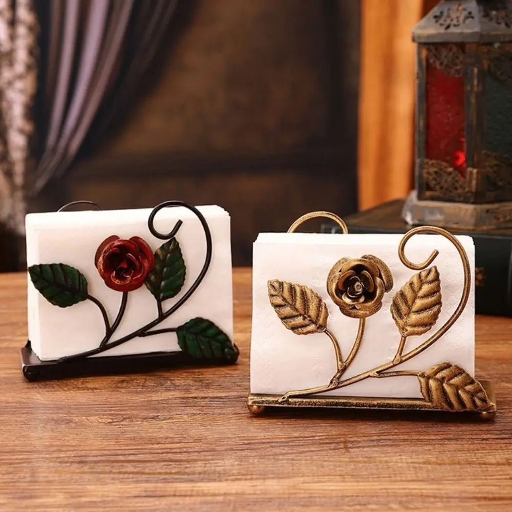Rose Metal Napkin Holders Stable Rust-proof Vertical Napkin Dispenser Hollowed-out Design Decorative Paper Towel Container
Rose Metal Napkin Holders Stable Rust-proof Vertical Napkin Dispenser Hollowed-out Design Decorative Paper Towel Container
