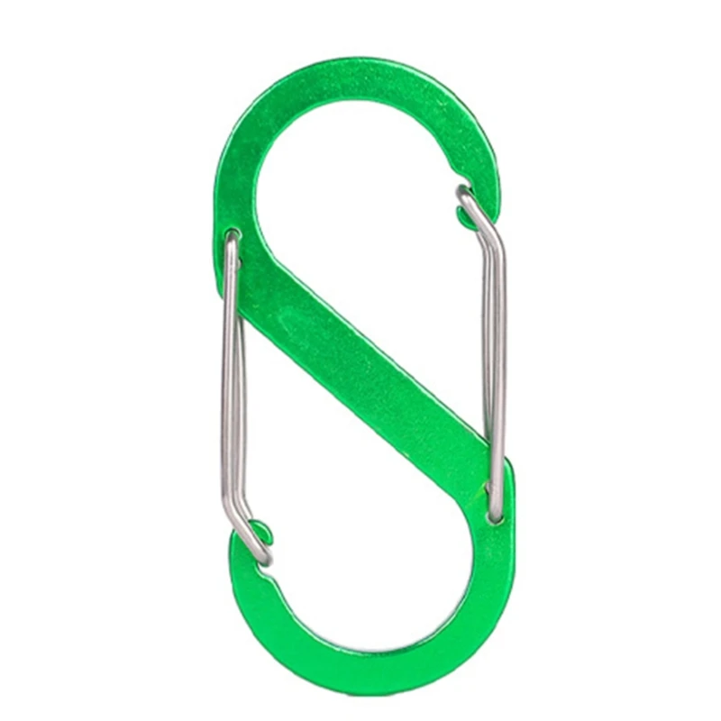 S Shaped Carabiner Keychains Aluminum Alloys Small Spring Clip Carabiner Double Hook Carabiner Keychains Easy to Us
S Shaped Carabiner Keychains Aluminum Alloys Small Spring Clip Carabiner Double Hook Carabiner Keychains Easy to Us