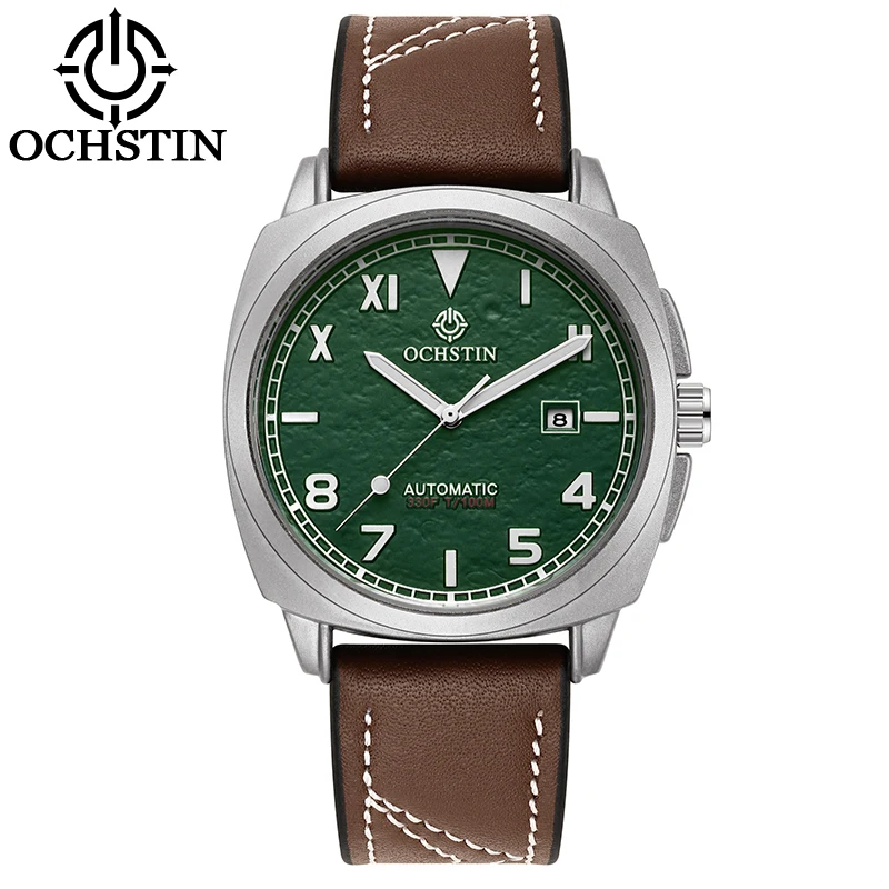 OCHSTIN Men Watch Automatic Mechanical Date Display Cushion Case California Dial Date Luminous Retro Vintage Military Wristwatch
OCHSTIN Men Watch Automatic Mechanical Date Display Cushion Case California Dial Date Luminous Retro Vintage Military Wristwatch