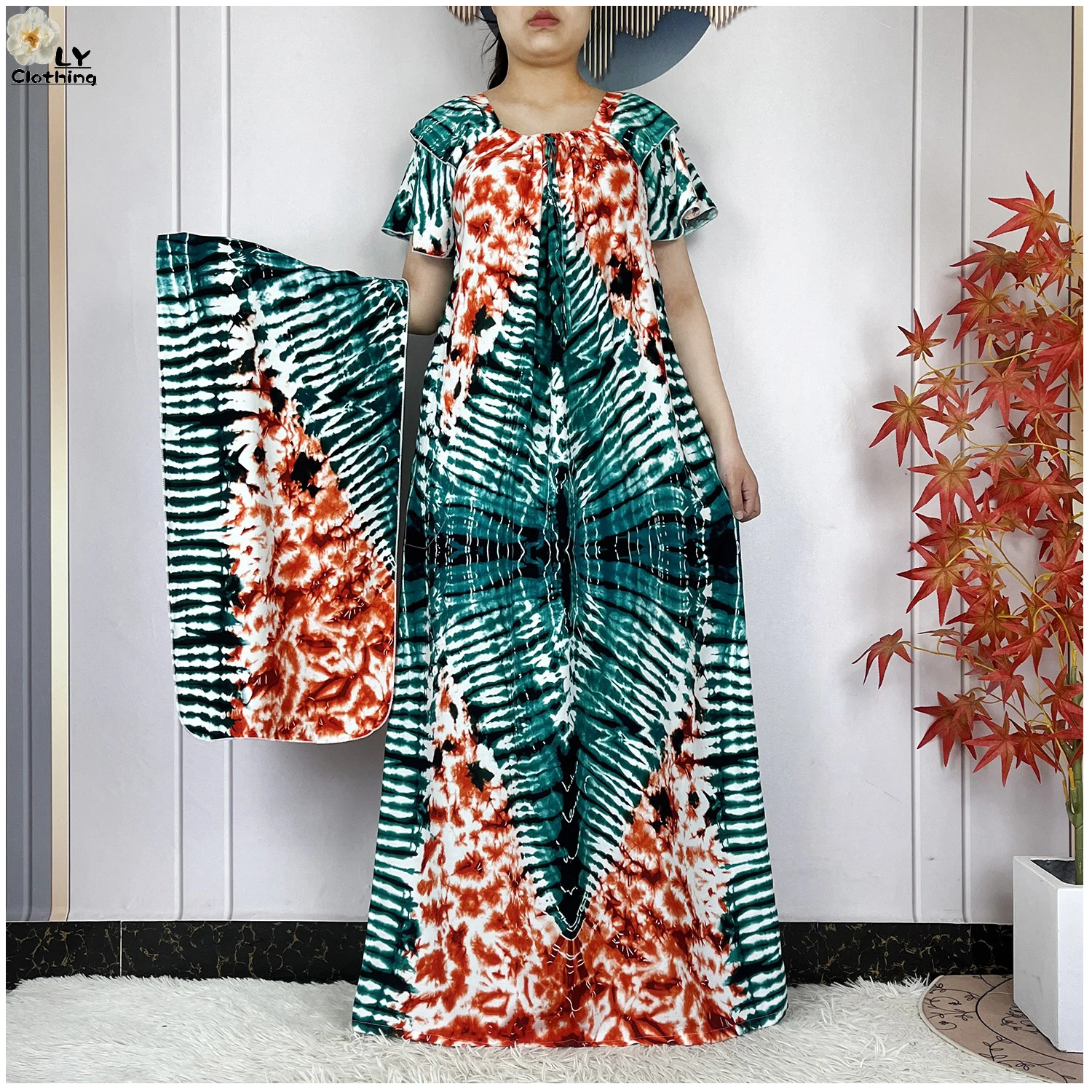 Новинка 2023 года, африканские абайи для женщин, платья с короткими рукавами, хлопковое платье с принтом тай-дай, модное летнее свободное платье в Дубае, мусульманское женское платье
Новинка 2023 года, африканские абайи для женщин, платья с короткими рукавами, хлопковое платье с принтом тай-дай, модное летнее свободное платье в Дубае, мусульманское женское платье