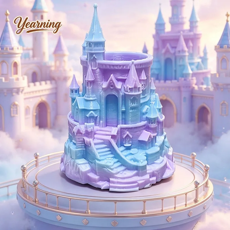 3D Printed Dream Castle Pen Holder, Creative Desktop Organizer, Stationery Storage Display Decor
3D Printed Dream Castle Pen Holder, Creative Desktop Organizer, Stationery Storage Display Decor
