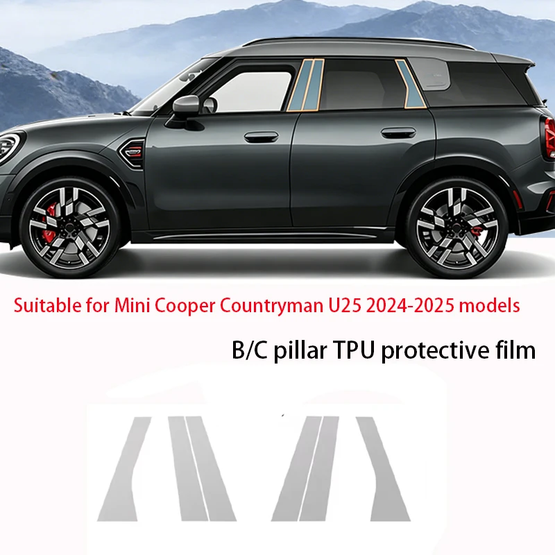 Fit For Mini Cooper Countryman U25 2024 2025 BC Pillar TPU Film Transparent Matte Black Anti Scratch Anti Fingerprint Soft Vinyl
Fit For Mini Cooper Countryman U25 2024 2025 BC Pillar TPU Film Transparent Matte Black Anti Scratch Anti Fingerprint Soft Vinyl