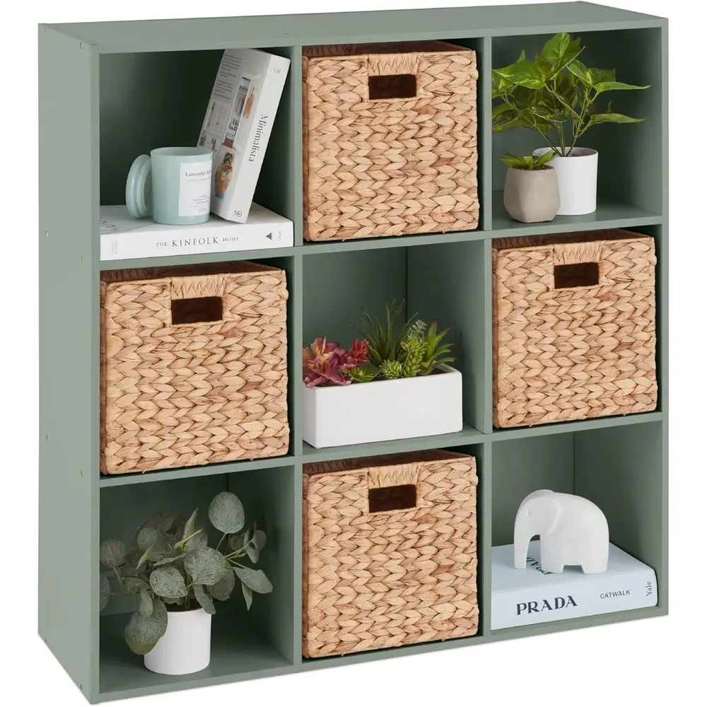 9-Cube Storage Organizer for Kids, 13.5in Cubes, Book and Toy Storage, Adjustable with Removable Back Panels - Sage
9-Cube Storage Organizer for Kids, 13.5in Cubes, Book and Toy Storage, Adjustable with Removable Back Panels - Sage