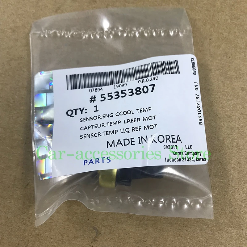 Датчик температуры охлаждающей жидкости двигателя для Chevrolet Cruze Malibu Cruze Sonic Alfa Romeo Opel Astra 55353807
Датчик температуры охлаждающей жидкости двигателя для Chevrolet Cruze Malibu Cruze Sonic Alfa Romeo Opel Astra 55353807