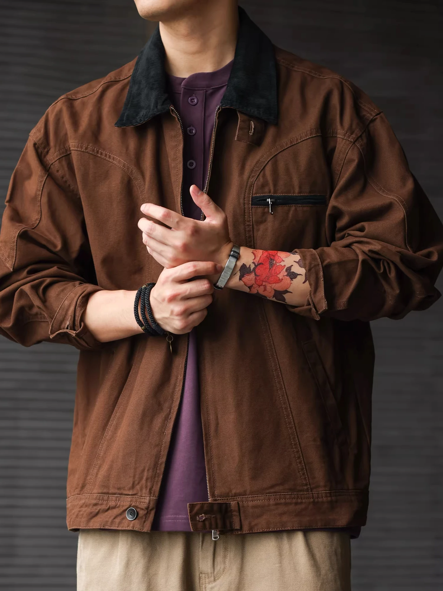 Large Size Men's Vintage Canvas Work Jaet Detroit Sle Spring Autumn New Heavy Du Cotton Denim Multi ket Casual Coat
Large Size Men's Vintage Canvas Work Jaet Detroit Sle Spring Autumn New Heavy Du Cotton Denim Multi ket Casual Coat