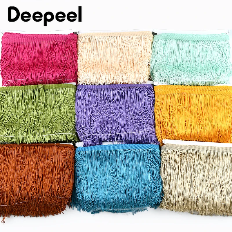 5/10M 15cm Colorful Fringe Tassels Dress Lace Trim Fringes for Curtain Decorative Trimmings Stitching Tassel Sewing Accessories
5/10M 15cm Colorful Fringe Tassels Dress Lace Trim Fringes for Curtain Decorative Trimmings Stitching Tassel Sewing Accessories
