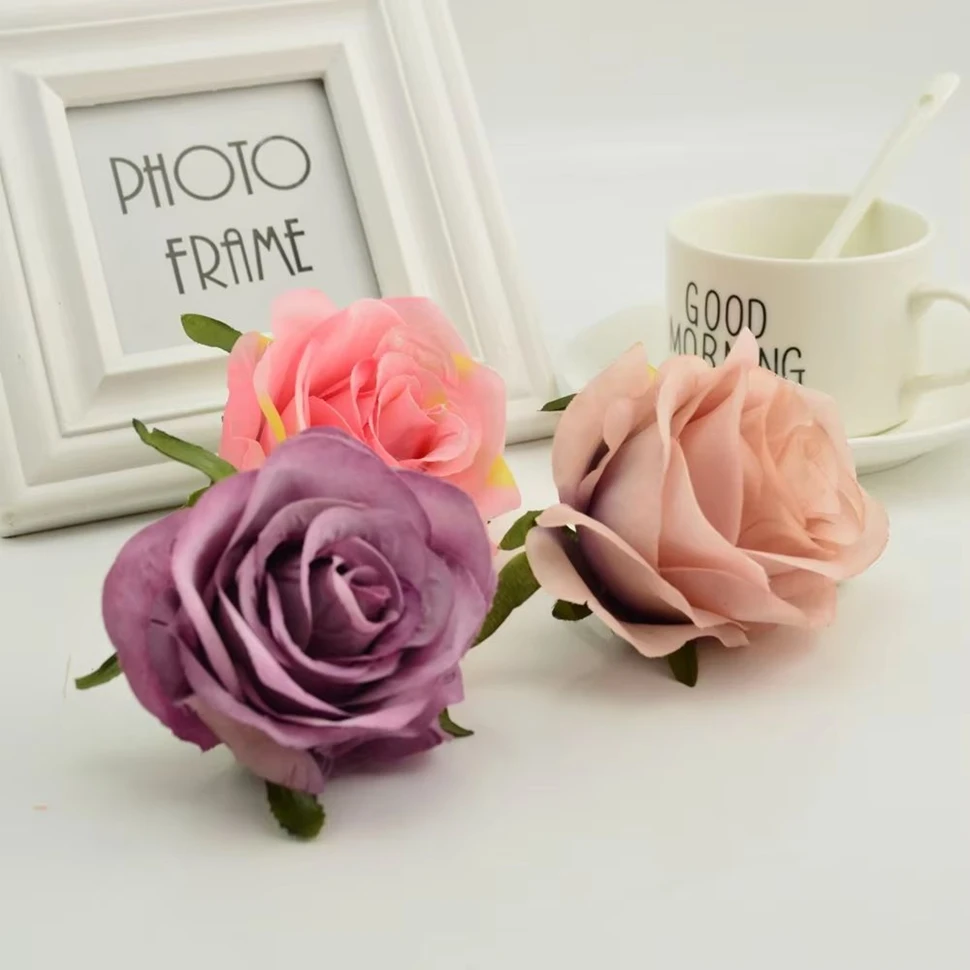 5PCS Bride Bouquet DIY Artificial Silk Roses Flower Head For Home Wedding Car Party Decoration Wreath Gift Box Scrapbooking Fake
5PCS Bride Bouquet DIY Artificial Silk Roses Flower Head For Home Wedding Car Party Decoration Wreath Gift Box Scrapbooking Fake