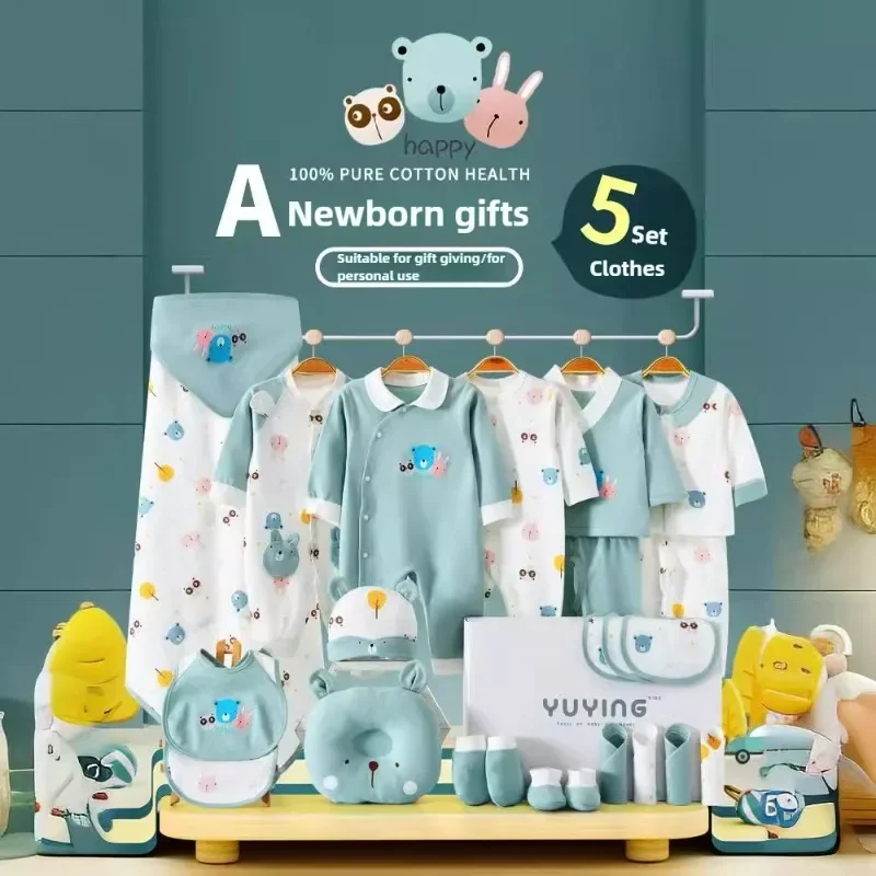 Luxury Newborn Clothing Gift Box 0-3-6 Months Hospital Baby Cotton Set Infant child romper and Various Accessory Combinations
Luxury Newborn Clothing Gift Box 0-3-6 Months Hospital Baby Cotton Set Infant child romper and Various Accessory Combinations