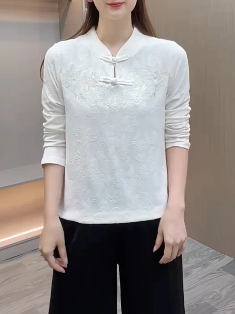 Новый китайский топ на пуговицах с вышивкой, универсальный антивозрастной топ для похудения, большие размеры, осенняя мода, женские...
Новый китайский топ на пуговицах с вышивкой, универсальный антивозрастной топ для похудения, большие размеры, осенняя мода, женские...