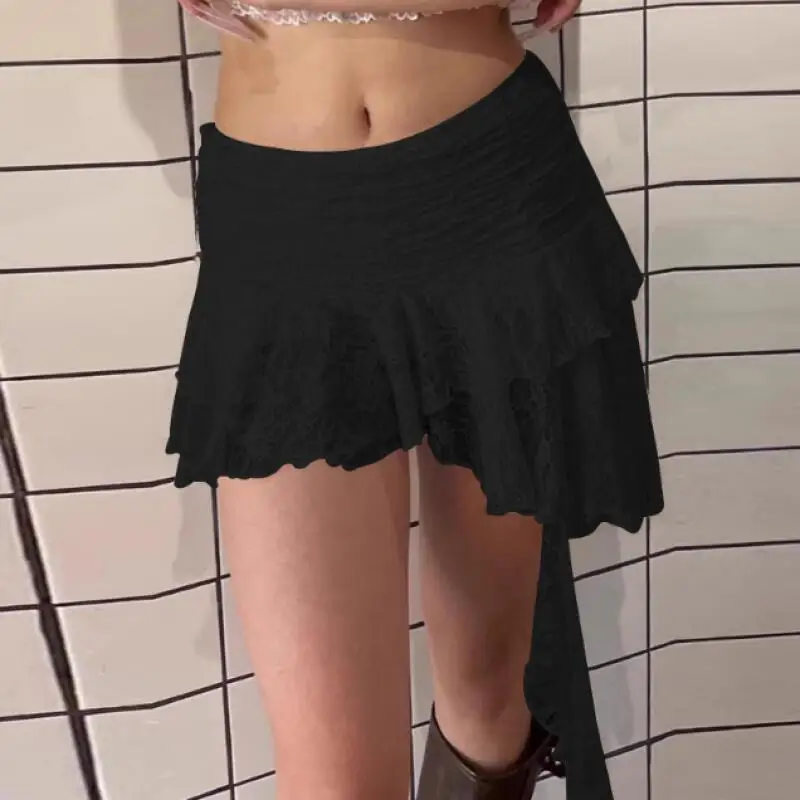 Женская летняя кружевная юбка с цветочным принтом Y2K, сексуальная юбка с низкой талией и лентами, модная универсальная облегающая мини-юбка А-силуэта для улицы
Женская летняя кружевная юбка с цветочным принтом Y2K, сексуальная юбка с низкой талией и лентами, модная универсальная облегающая мини-юбка А-силуэта для улицы