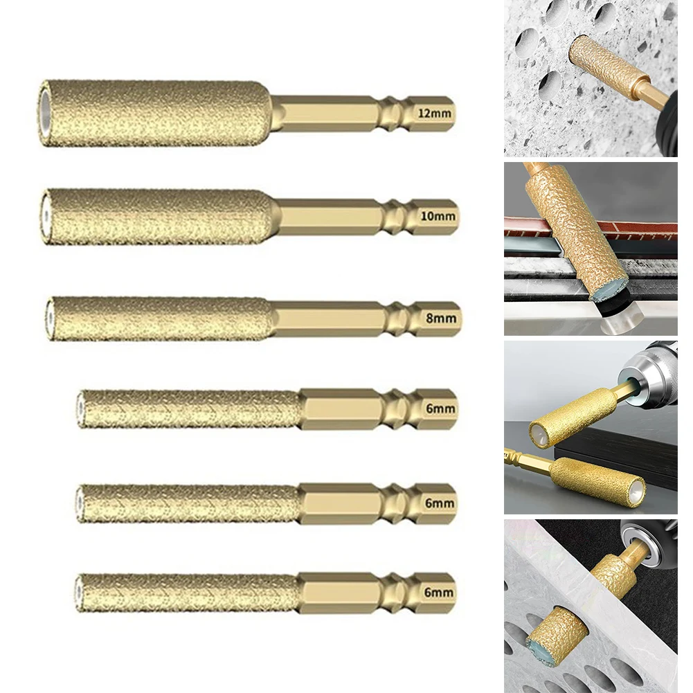 6 шт. 6-12 мм сверло с шестигранным хвостовиком для сухого сверления отверстий, плитки, мрамора, деревообработки, электроинструмент для развертывания отверстий
6 шт. 6-12 мм сверло с шестигранным хвостовиком для сухого сверления отверстий, плитки, мрамора, деревообработки, электроинструмент для развертывания отверстий