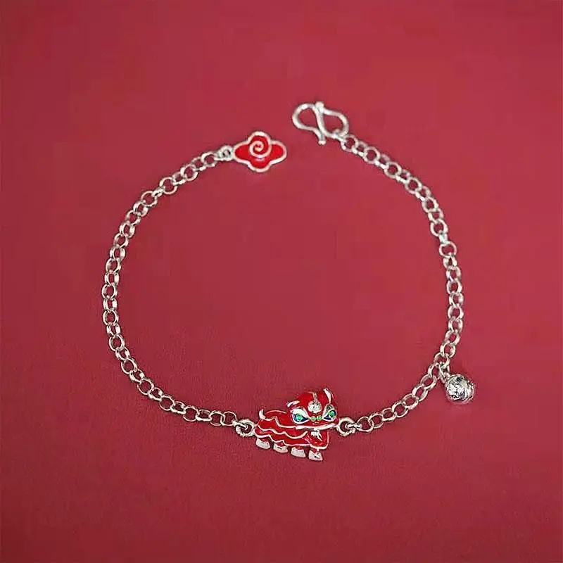 Joyful And Auspicious Lion Dance With A Sense Of Design, Hand Jewelry Temperament, Niche Design Bracelet, Give Girlfriend's
Joyful And Auspicious Lion Dance With A Sense Of Design, Hand Jewelry Temperament, Niche Design Bracelet, Give Girlfriend's
