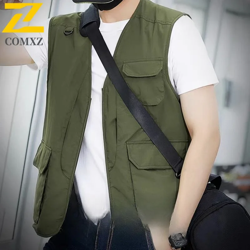 Men Outdoor Tactical Mesh Vest Multi-Pocket Photog Workwear Sleeveless Hiking Utility Waistcoat Breathable Summer Fishing Jacket
Men Outdoor Tactical Mesh Vest Multi-Pocket Photog Workwear Sleeveless Hiking Utility Waistcoat Breathable Summer Fishing Jacket