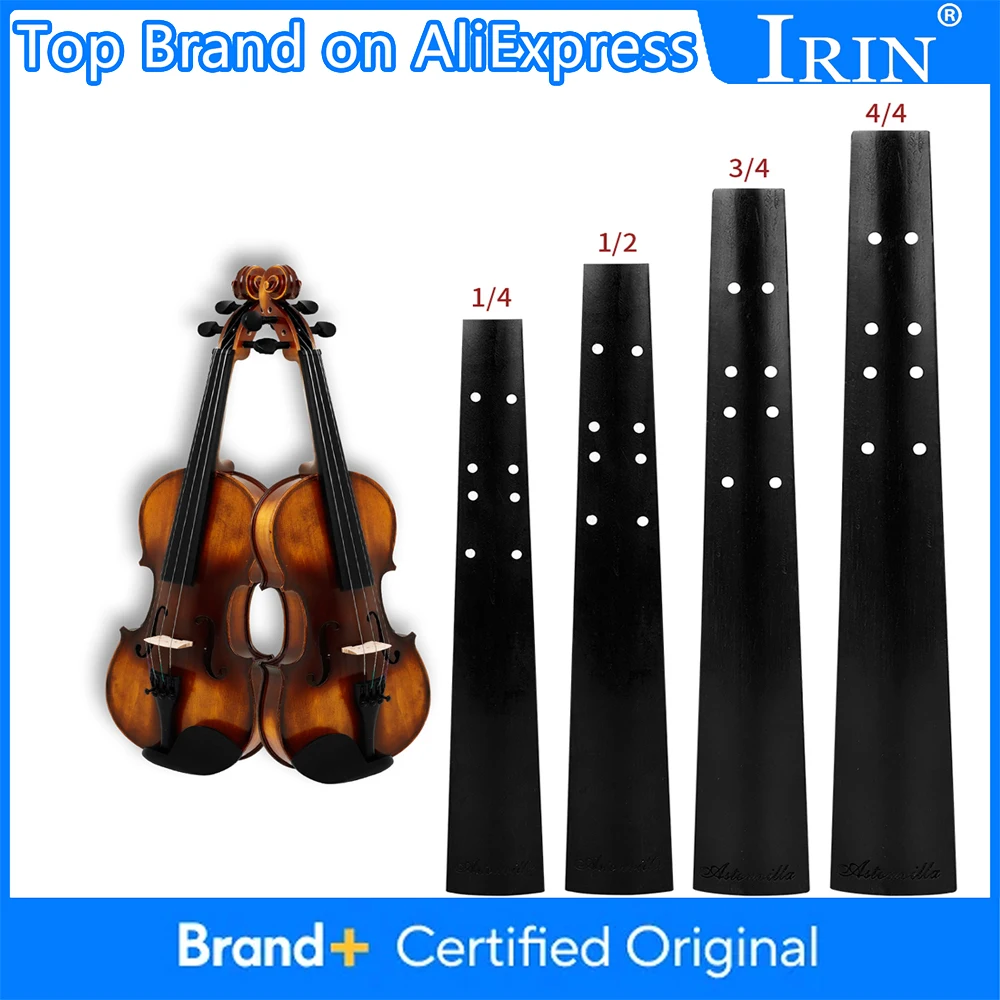 IRIN Violin Ebony Fingerboard 1/4 1/2 4/4 3/4 Inch Handmade Multi-purpose Ebony Violin Fingerboard Stringed Instrument Parts
IRIN Violin Ebony Fingerboard 1/4 1/2 4/4 3/4 Inch Handmade Multi-purpose Ebony Violin Fingerboard Stringed Instrument Parts