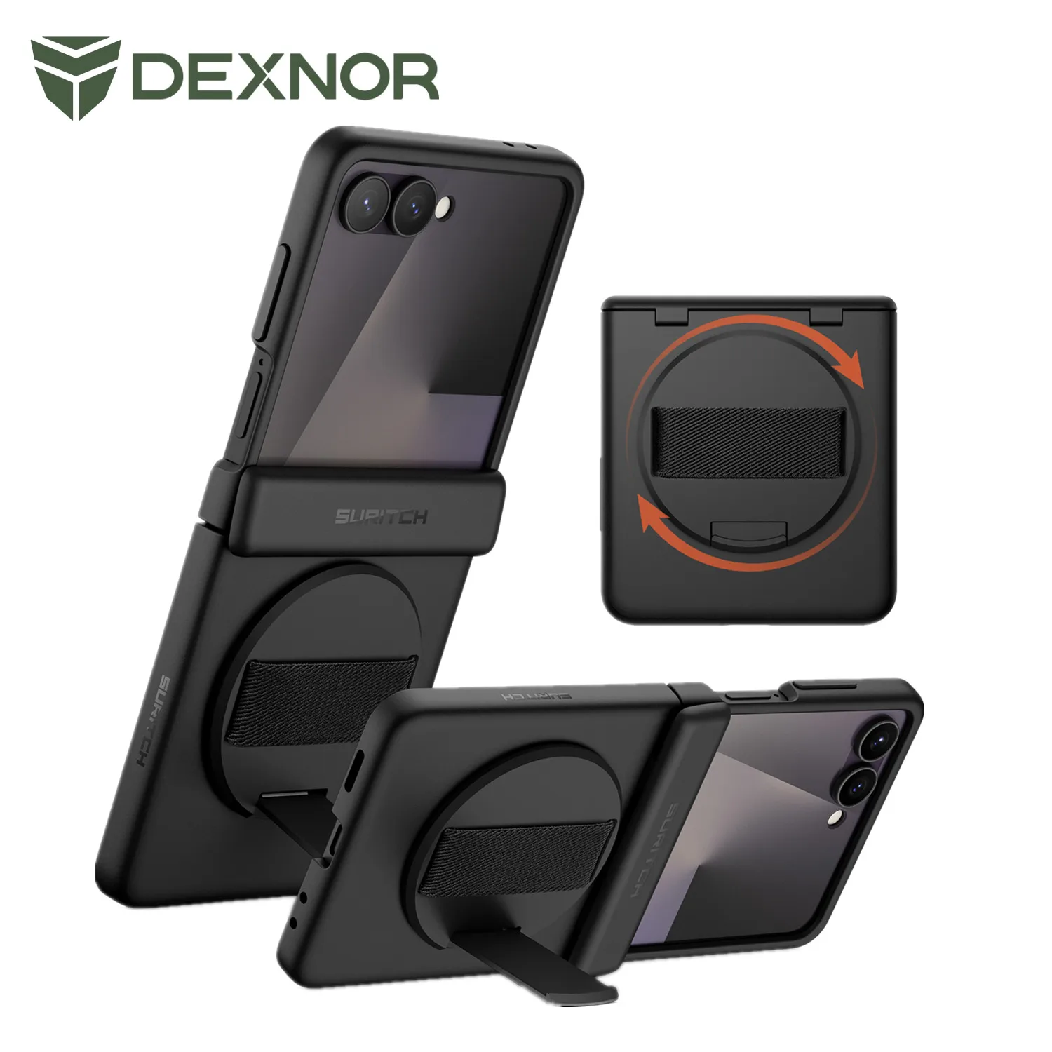 For Samsung Galaxy Z Flip 7 Case with 360° Rotatable Hand Strap Phone Grip Holder Hinge Protection Shockproof Protective Cover
For Samsung Galaxy Z Flip 7 Case with 360° Rotatable Hand Strap Phone Grip Holder Hinge Protection Shockproof Protective Cover