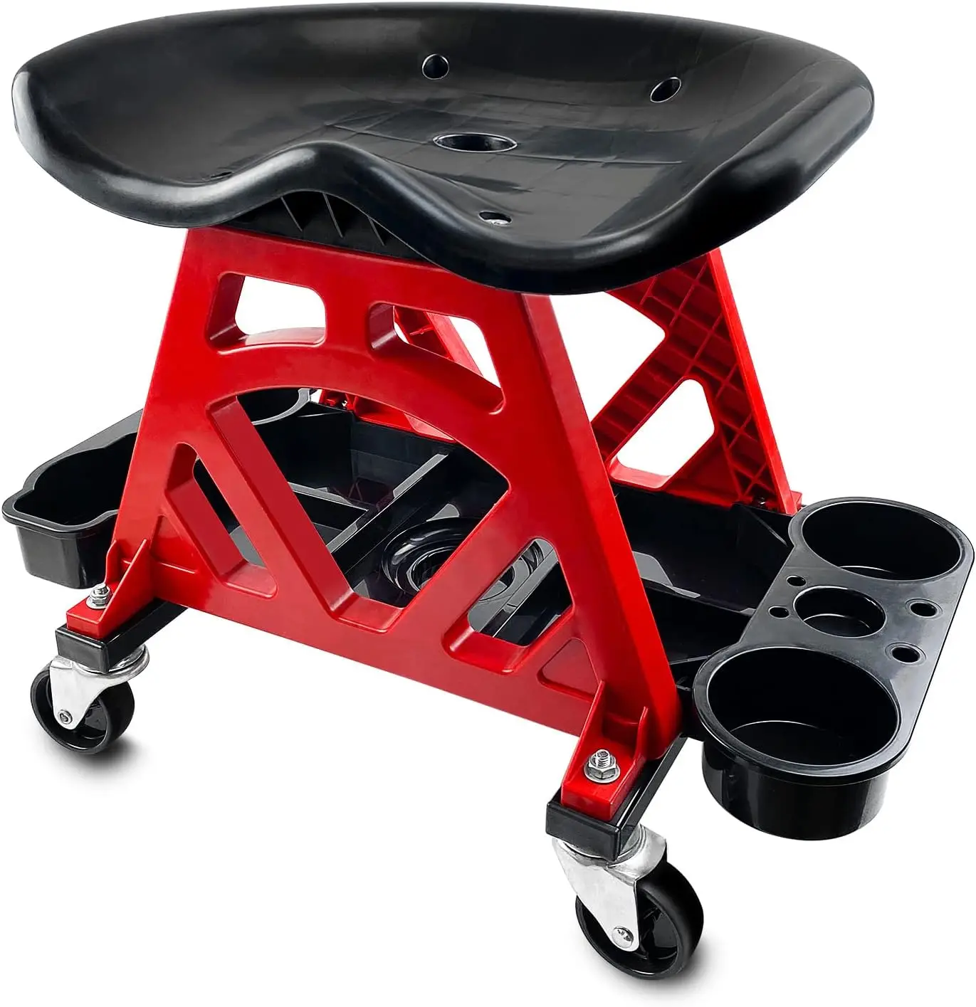 Heavy Duty Rolling Stool with Tool Tray for Garage, Workshop, and Home Use
Heavy Duty Rolling Stool with Tool Tray for Garage, Workshop, and Home Use