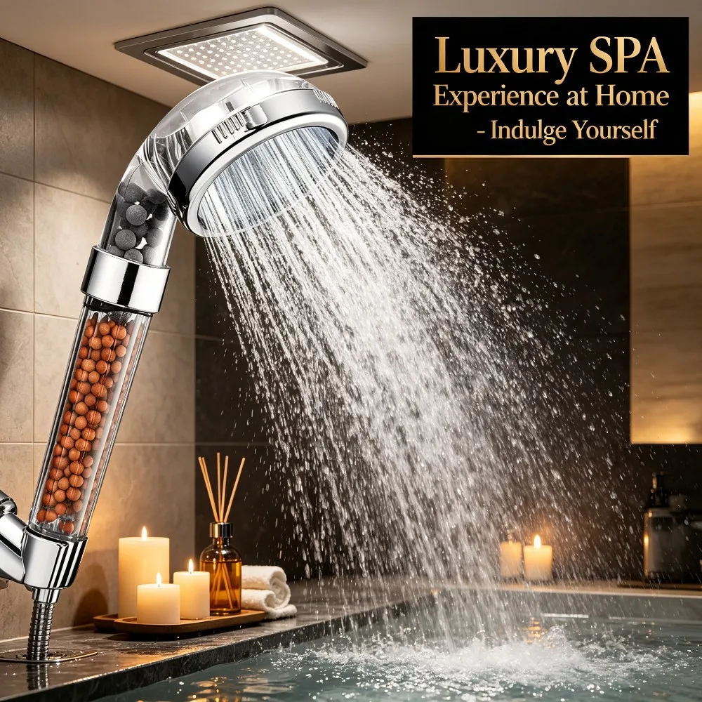 1pc Filtered Shower Head ABS High Pressure Water Saving Spray Handheld Clear Showerheads with With Filter Beads for Bathroom
1pc Filtered Shower Head ABS High Pressure Water Saving Spray Handheld Clear Showerheads with With Filter Beads for Bathroom