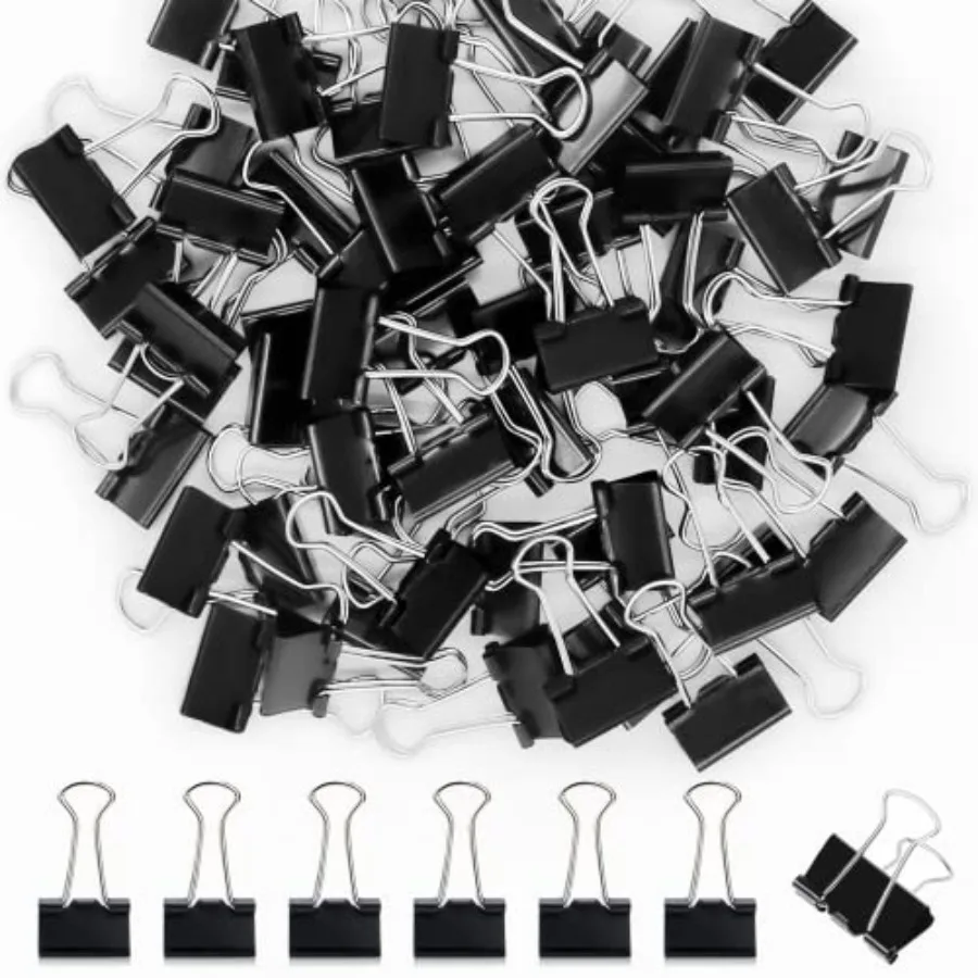120 Pack Binder Clips 0.75 Inch, Small Paper Clamps, Paper Binder Clips, Office Clips, Mini Binder Clips, Small Clips for Offic
120 Pack Binder Clips 0.75 Inch, Small Paper Clamps, Paper Binder Clips, Office Clips, Mini Binder Clips, Small Clips for Offic