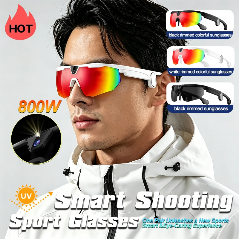 2026 AI Smart Glasses 800W HD Anti-shake Camera Action Capture Goggles Men 3DSurroud Sound Al Chat Call Outdoor Sport Sunglasses
2026 AI Smart Glasses 800W HD Anti-shake Camera Action Capture Goggles Men 3DSurroud Sound Al Chat Call Outdoor Sport Sunglasses
