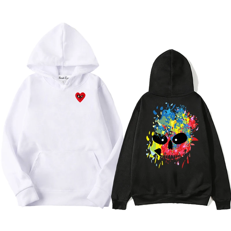 Colorful Skull Graphic Printing Men Women Hoodie Polyester Red Glasses Heart Embroidery Pullover Pockets Thin Loose Hoody
Colorful Skull Graphic Printing Men Women Hoodie Polyester Red Glasses Heart Embroidery Pullover Pockets Thin Loose Hoody