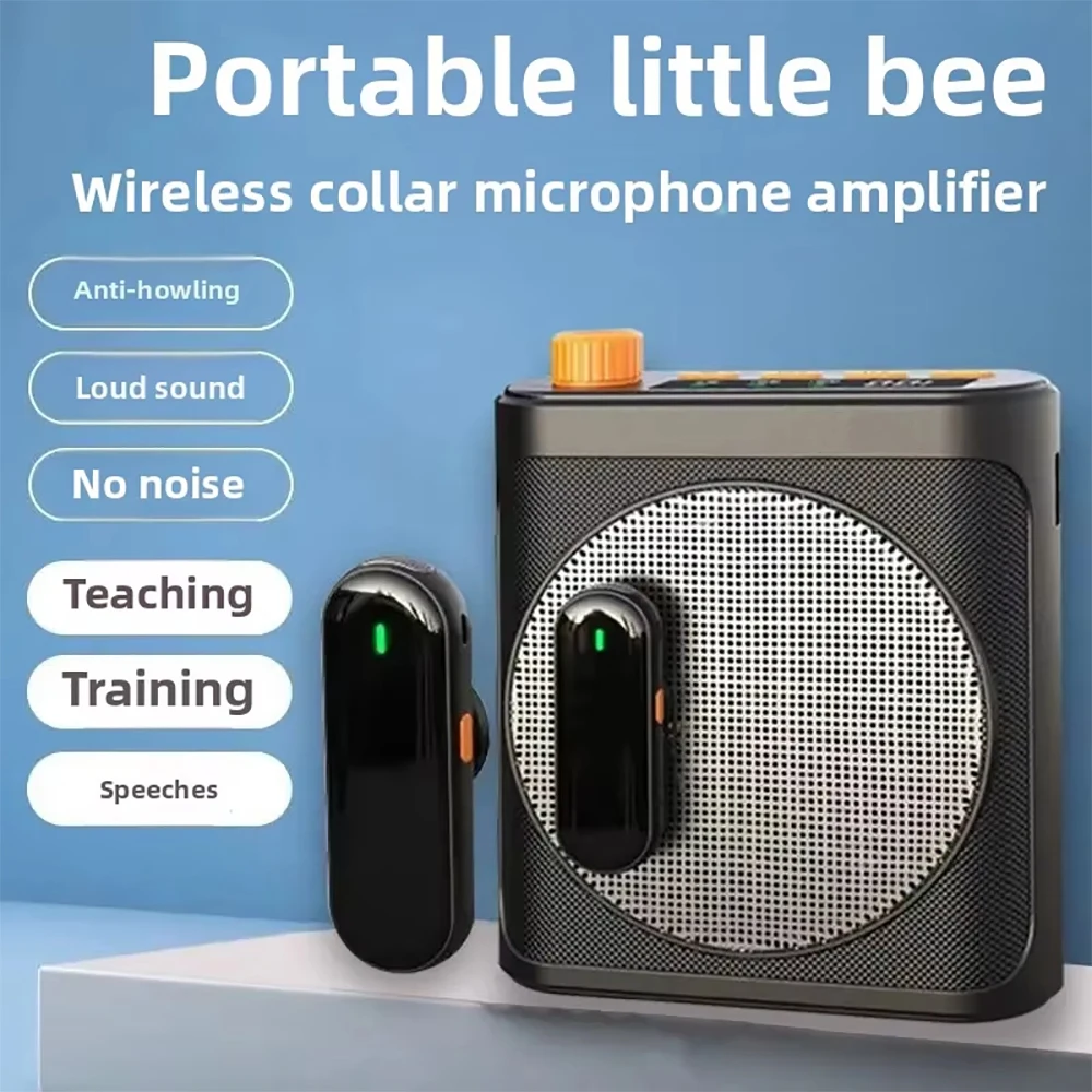 Mini Wireless Microphone Amplifier with Charging Case Lavalier Microphone Megaphone Speaker for Teachers Tour Guides Coaches
Mini Wireless Microphone Amplifier with Charging Case Lavalier Microphone Megaphone Speaker for Teachers Tour Guides Coaches