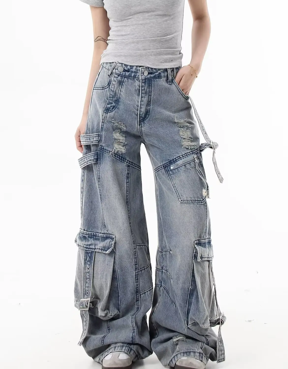 Y2K черные джинсы женские в американском стиле 90-х годов винтажные джинсы с высокой талией прямые брюки уличная одежда повседневные свободные широкие джинсовые брюки
Y2K черные джинсы женские в американском стиле 90-х годов винтажные джинсы с высокой талией прямые брюки уличная одежда повседневные свободные широкие джинсовые брюки