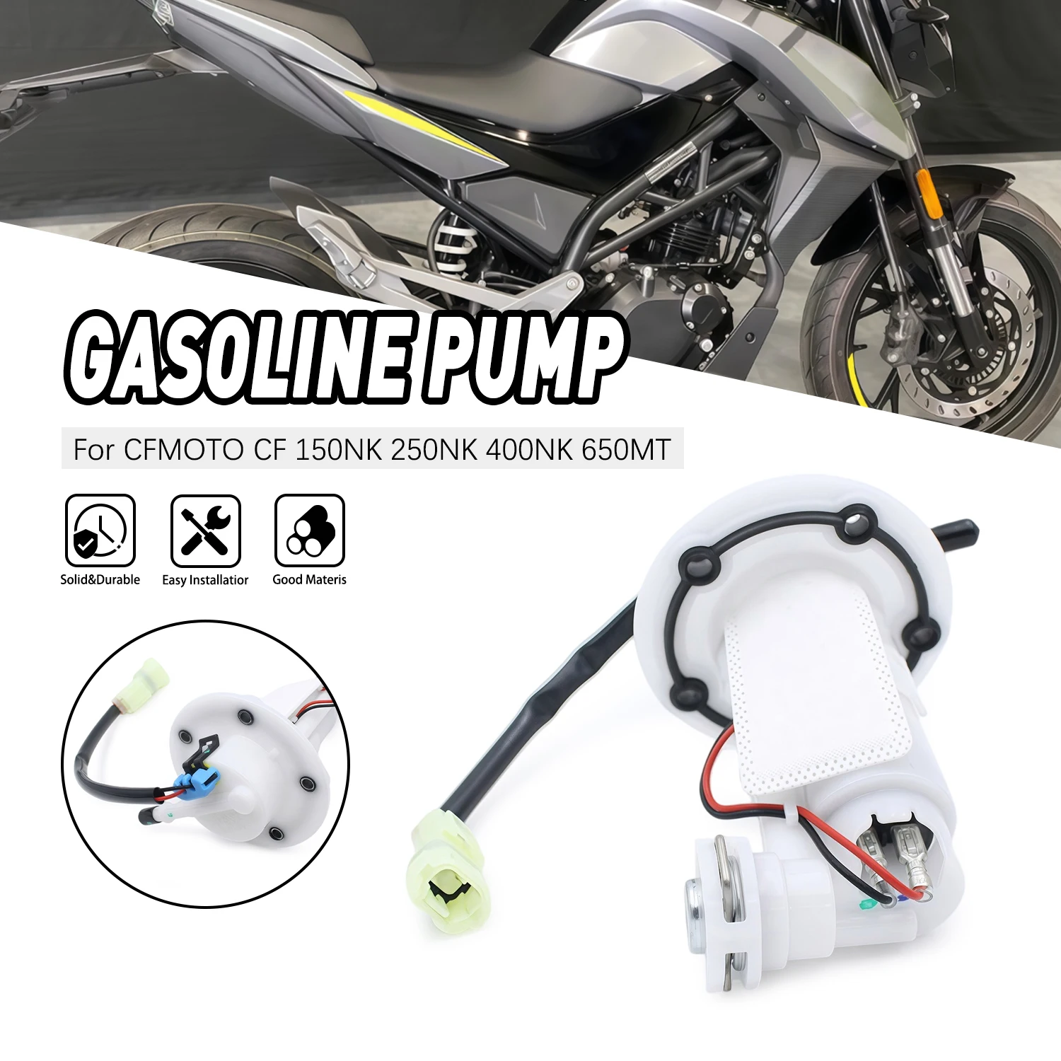 Motorcycle Part Fuel Pump For CFMOTO 150NK 250NK 400NK 650MT I 650-7 NK400 NK600 6KJ0-150900-10000
Motorcycle Part Fuel Pump For CFMOTO 150NK 250NK 400NK 650MT I 650-7 NK400 NK600 6KJ0-150900-10000