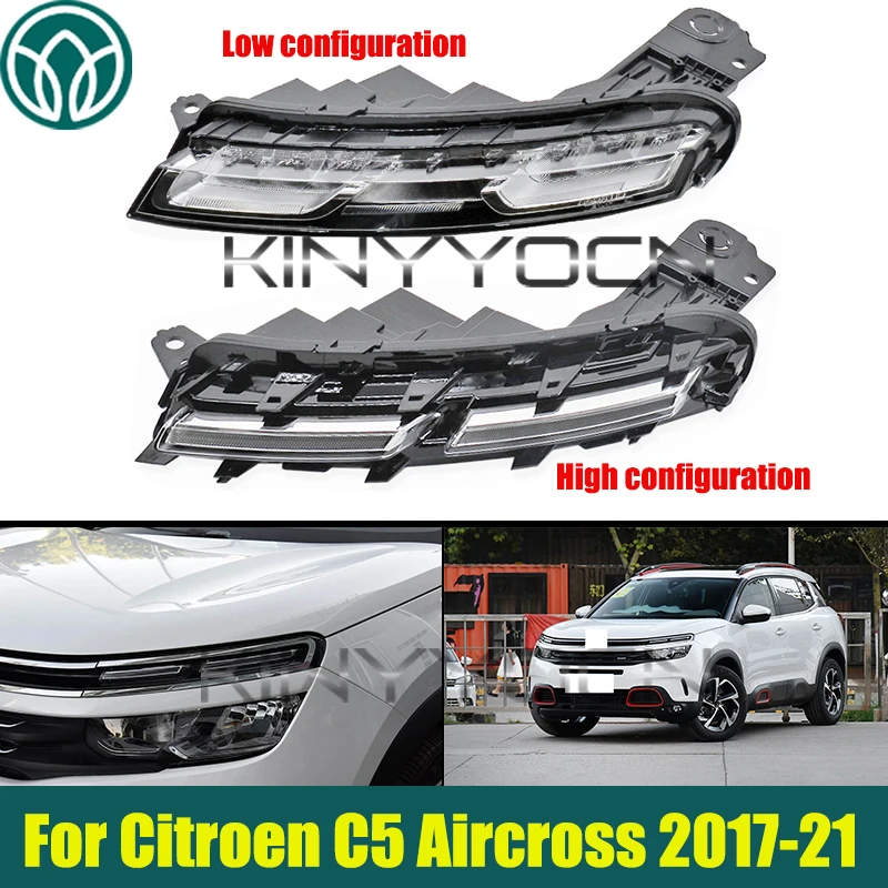 Передний бампер DRL Противотуманные фары для Citroen C5 Aircross 2017-2021 Бампер Противотуманные фары Противотуманные фары Рамка лампы дальнего света
Передний бампер DRL Противотуманные фары для Citroen C5 Aircross 2017-2021 Бампер Противотуманные фары Противотуманные фары Рамка лампы дальнего света