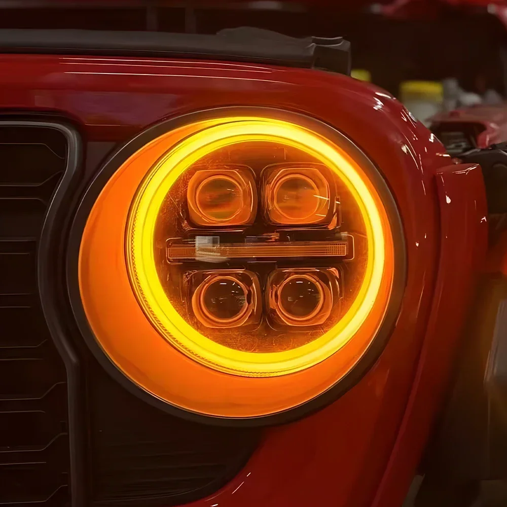 Car Front Lamps For Jeep Wrangler JL 2018-2024 LED Auto Headlights Assembly Upgrade Dynamic 4 Projector Lens Tool Accessories
Car Front Lamps For Jeep Wrangler JL 2018-2024 LED Auto Headlights Assembly Upgrade Dynamic 4 Projector Lens Tool Accessories