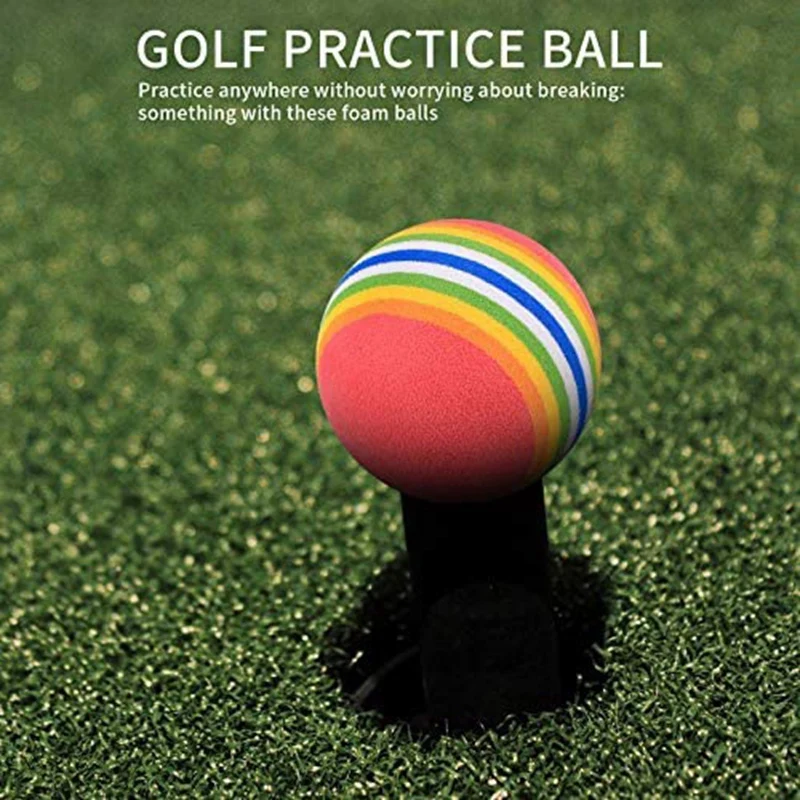 -ESTR 20 Pcs Golf Ballssoft Foam Garden Golf Balls Practice Golf Balls Sponge Rainbow Golf Balls For Indoor Outdoor 
-ESTR 20 Pcs Golf Ballssoft Foam Garden Golf Balls Practice Golf Balls Sponge Rainbow Golf Balls For Indoor Outdoor