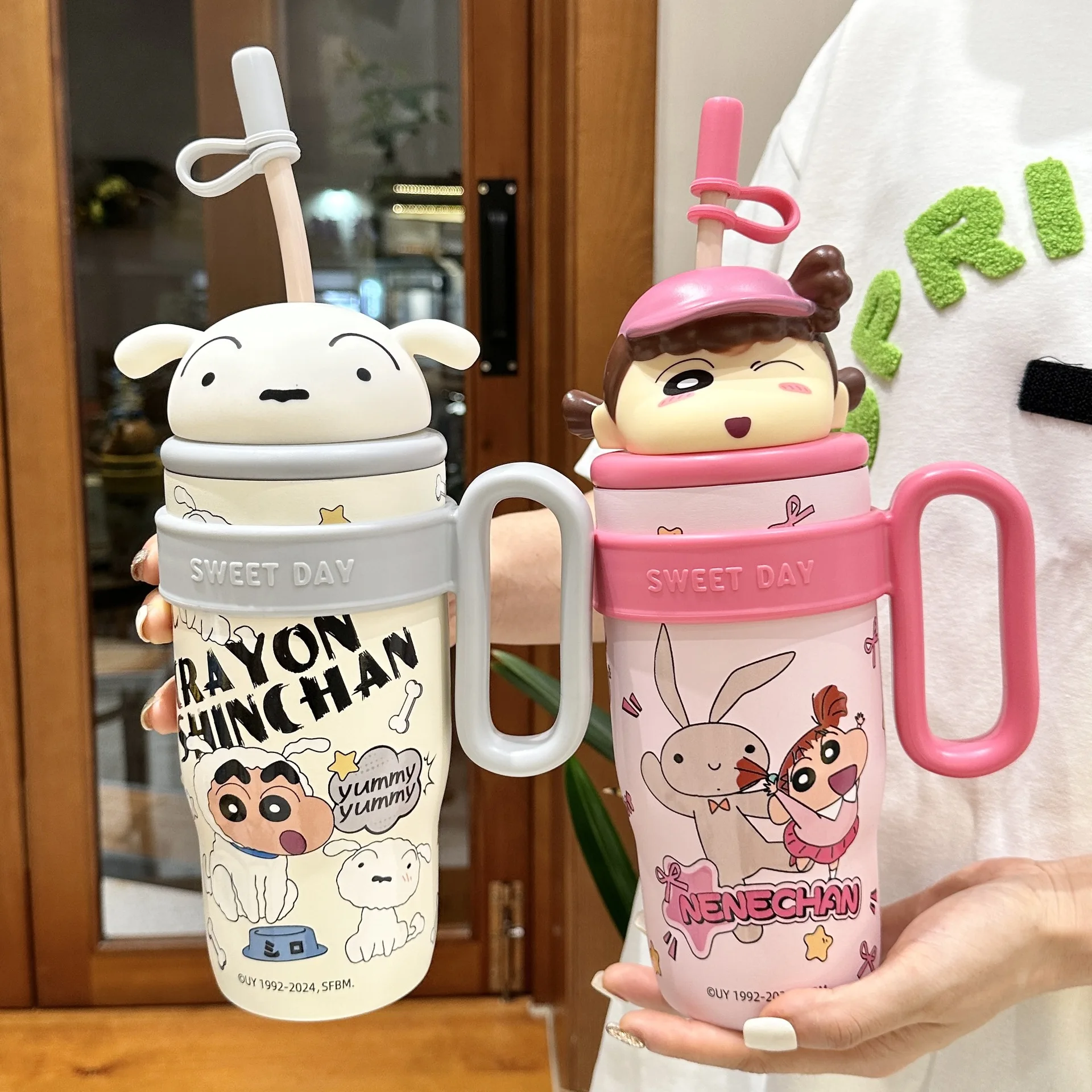 Large Capacity Crayon Shin-Chan CharacterHandle Cup Stainless Steel Thermos Cup Student Straw Cup Children'S Gift
Large Capacity Crayon Shin-Chan CharacterHandle Cup Stainless Steel Thermos Cup Student Straw Cup Children'S Gift