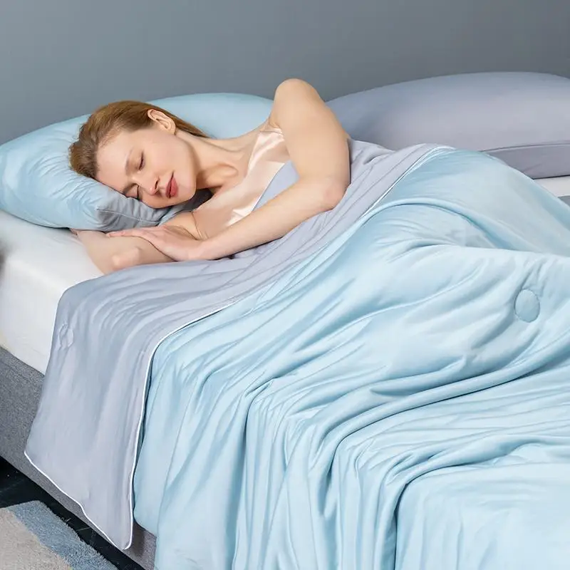 SRETNO Japanese Style Solid Color Thin Quilt Grade A Summer Cool Feeling Air Conditioning Quilt Washable Ice Silk Thin Quilts
SRETNO Japanese Style Solid Color Thin Quilt Grade A Summer Cool Feeling Air Conditioning Quilt Washable Ice Silk Thin Quilts