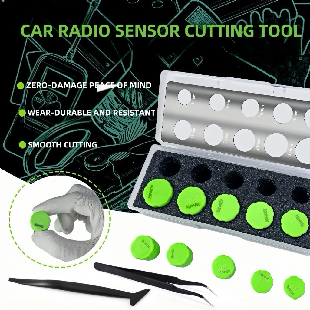 Автомобильный радар-детектор, набор шаблонов для резки пленки, виниловая наклейка, круглая ручка, точная резка, трафаретные инструменты, диаметр 16 мм ~ 25 мм
Автомобильный радар-детектор, набор шаблонов для резки пленки, виниловая наклейка, круглая ручка, точная резка, трафаретные инструменты, диаметр 16 мм ~ 25 мм