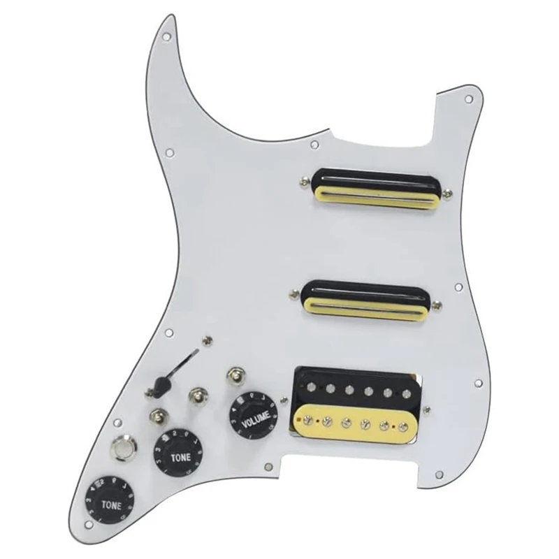 3-слойный хамбакер Для электрогитары, пикап для левой руки Pickguard с загруженной проводкой Singlecut
3-слойный хамбакер Для электрогитары, пикап для левой руки Pickguard с загруженной проводкой Singlecut