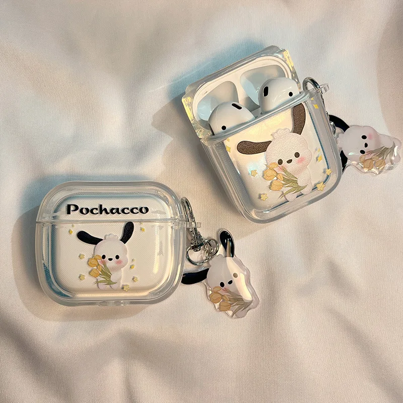 Sanrio Pochacco Kawaii Cartoon Airpods1/2 Generation Headphone Protective Case Apple 3 Generation Pro Headphone Soft Shell
Sanrio Pochacco Kawaii Cartoon Airpods1/2 Generation Headphone Protective Case Apple 3 Generation Pro Headphone Soft Shell