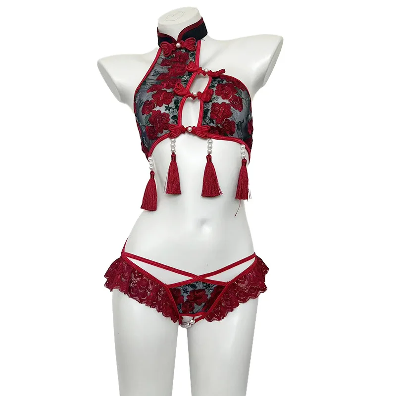 Женское сексуальное женское белье Pure Desire Perspective Cheongsam, пижамы с вышивкой, открытый файл, униформа без снятия, страстный комплект
Женское сексуальное женское белье Pure Desire Perspective Cheongsam, пижамы с вышивкой, открытый файл, униформа без снятия, страстный комплект