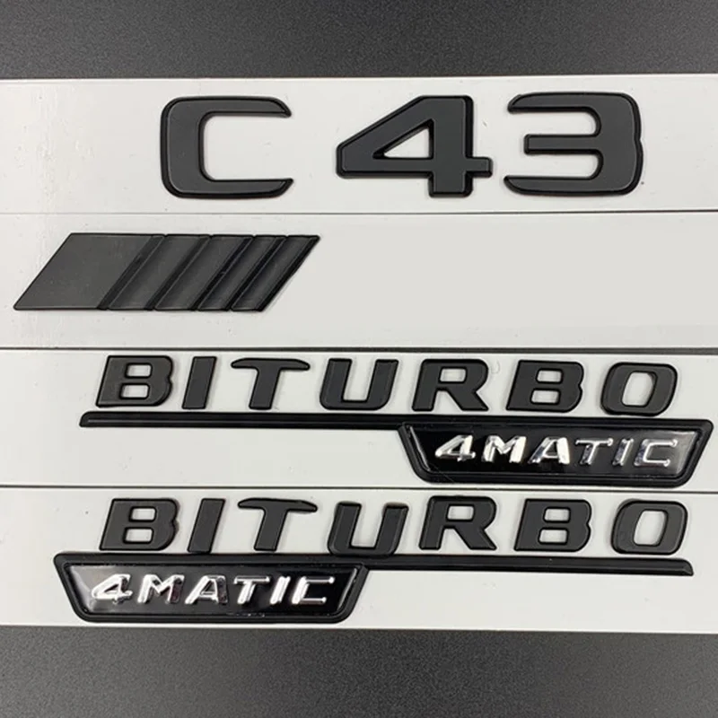 Black 3D ABS Car Fender Badge Rear Trunk Stickers For Mercedes C43 AMG W205 W204 W203 C43 BITURBO 4MATIC Emblem Logo Accessories
Black 3D ABS Car Fender Badge Rear Trunk Stickers For Mercedes C43 AMG W205 W204 W203 C43 BITURBO 4MATIC Emblem Logo Accessories